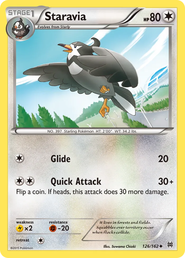 Staravia #126 BREAKthrough Pokemon card