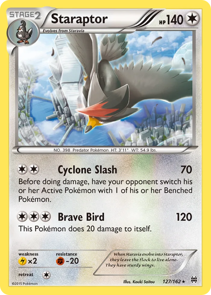 Staraptor #127 BREAKthrough Pokemon card