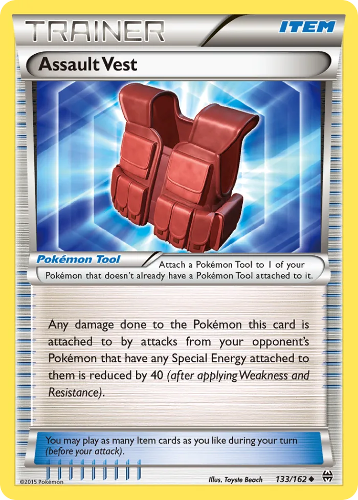 Assault Vest #133 BREAKthrough Pokemon card