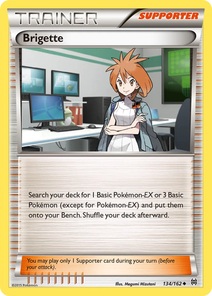 Brigette #134 BREAKthrough Pokemon card