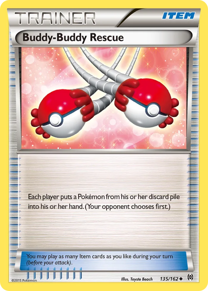 Buddy-Buddy Rescue #135 BREAKthrough Pokemon card