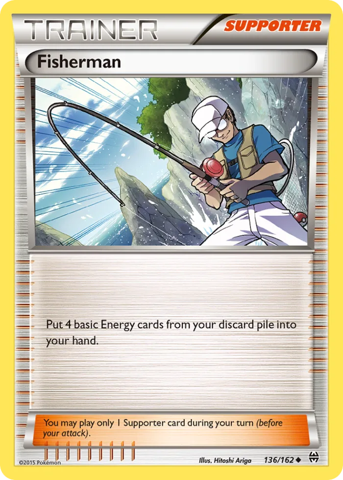 Fisherman #136 BREAKthrough Pokemon card