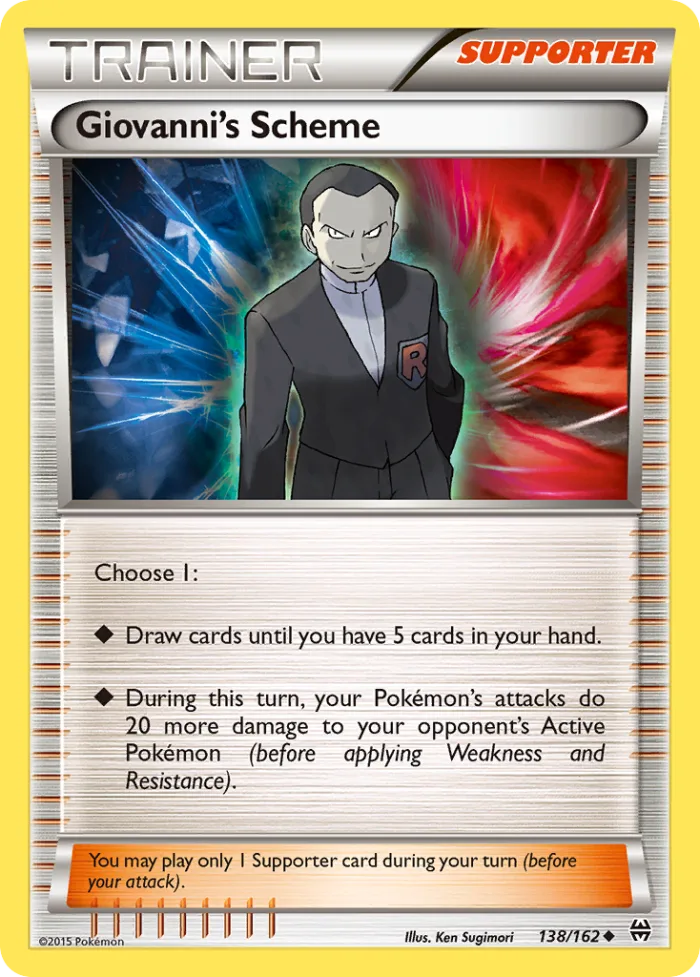 Giovanni's Scheme #138 BREAKthrough Pokemon card