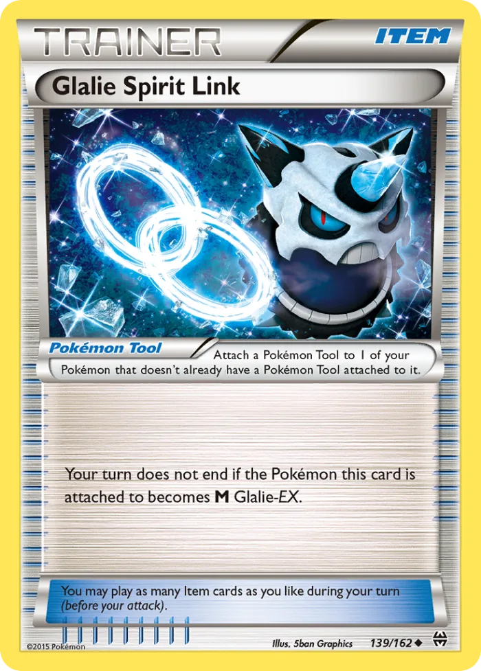 Glalie Spirit Link #139 BREAKthrough Pokemon card