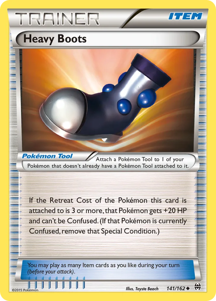 Heavy Boots #141 BREAKthrough Pokemon card