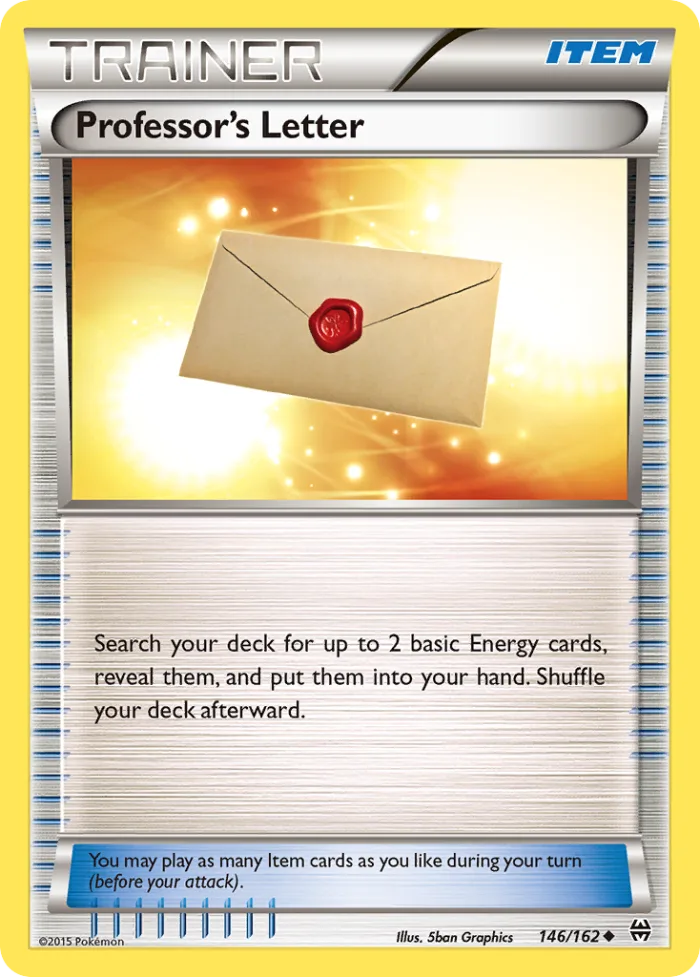 Professor's Letter #146 BREAKthrough Pokemon card