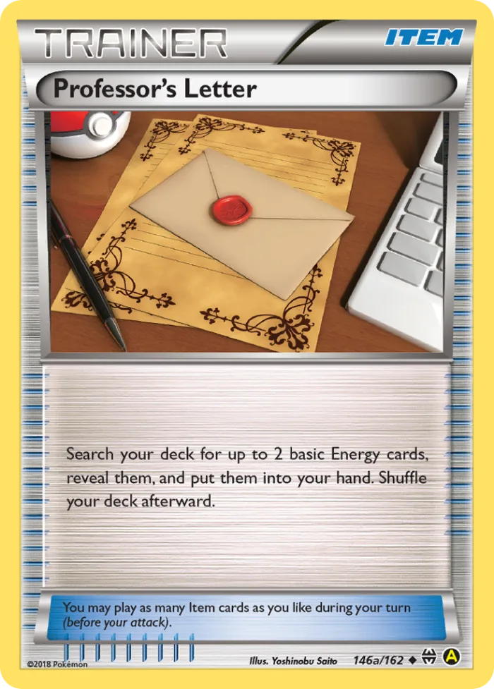 Professor's Letter #146a BREAKthrough Pokemon card