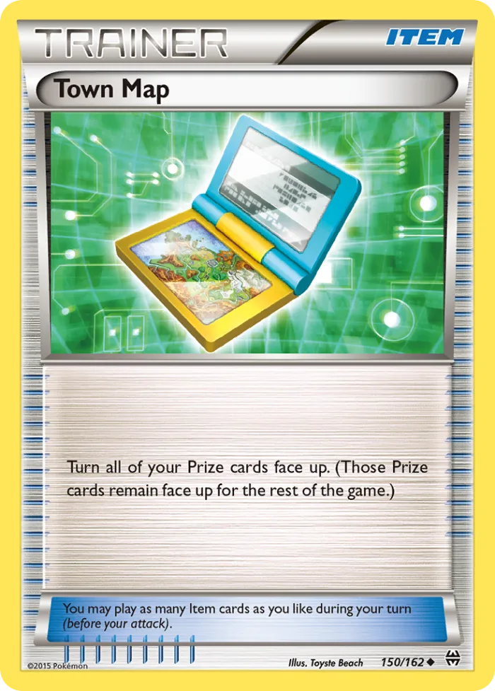 Town Map #150 BREAKthrough Pokemon card