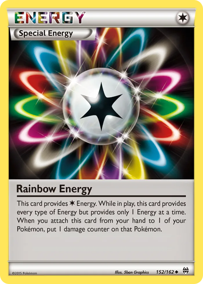 Rainbow Energy #152 BREAKthrough Pokemon card