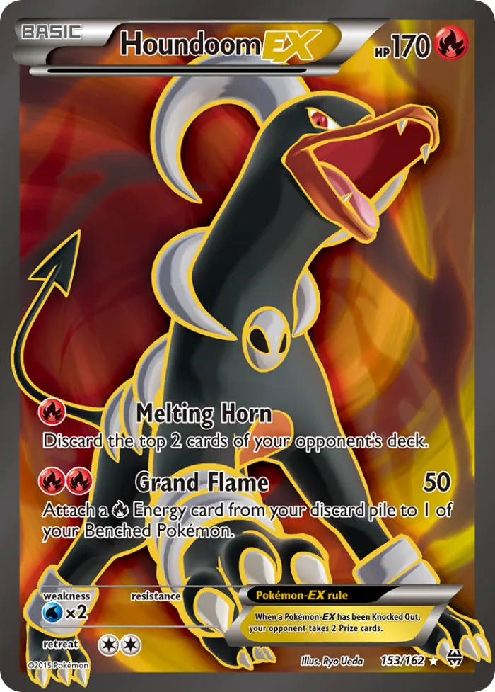 Houndoom-EX #153 BREAKthrough Pokemon card