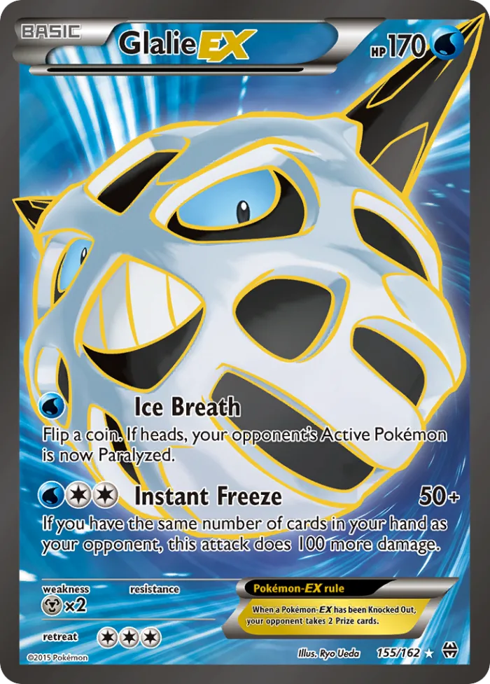 Glalie-EX #155 BREAKthrough Pokemon card