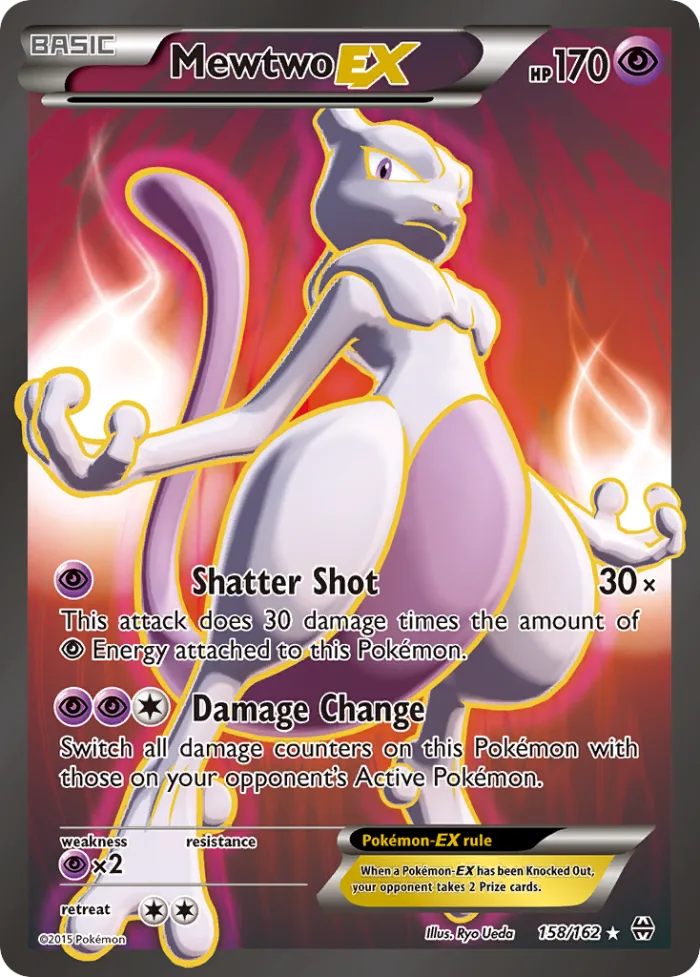 Mewtwo-EX #158 BREAKthrough Pokemon card