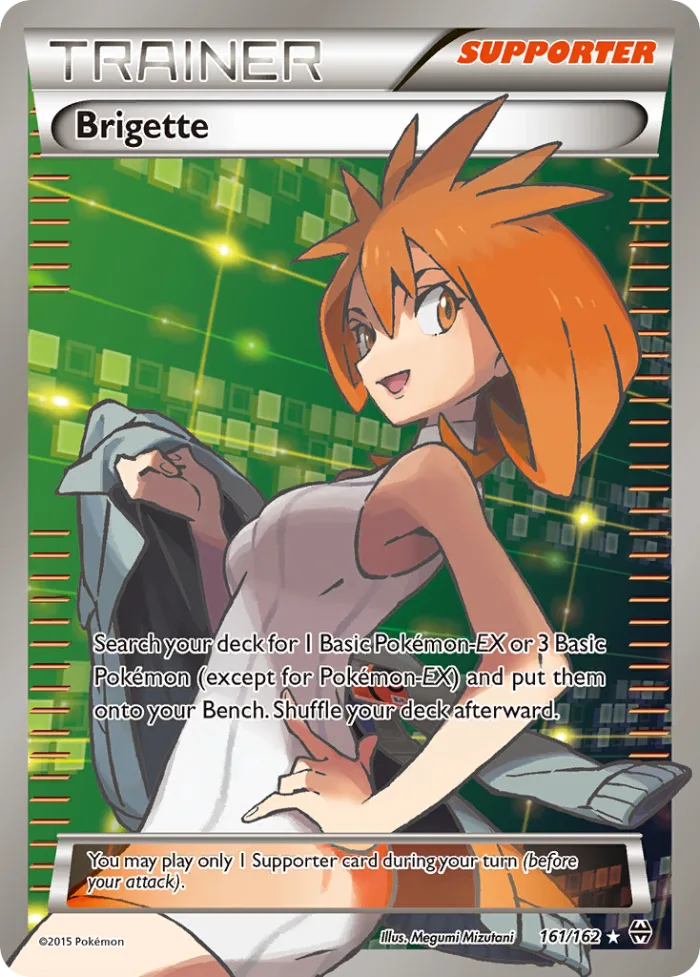 Brigette #161 BREAKthrough Pokemon card