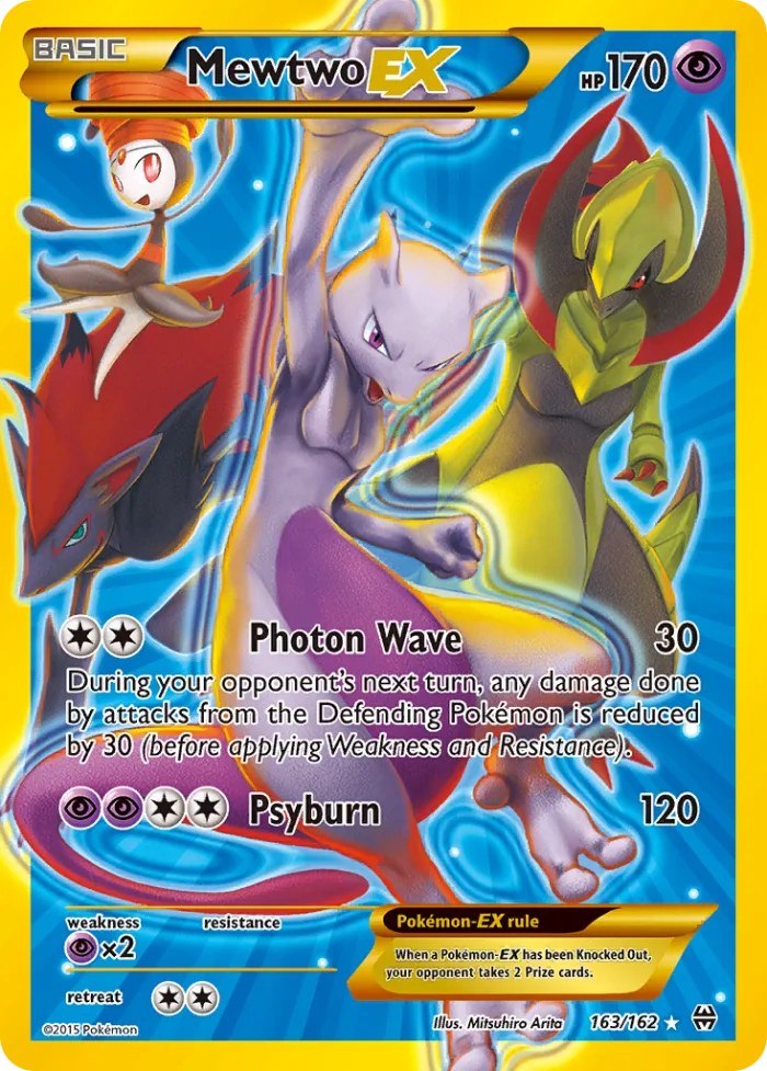Mewtwo-EX #163 BREAKthrough Pokemon card
