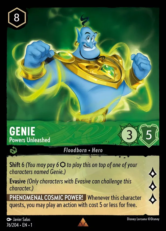 Genie #76 The First Chapter Disney Lorcana card