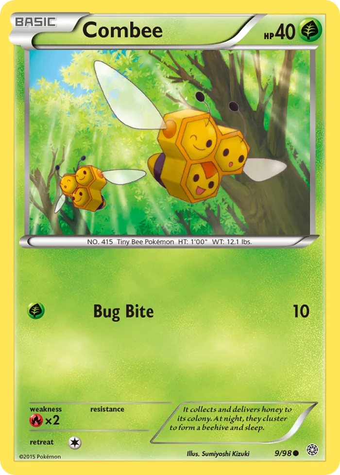 Combee #9 Ancient Origins Pokemon card