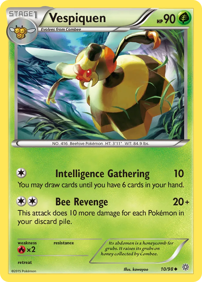 Vespiquen #10 Ancient Origins Pokemon card