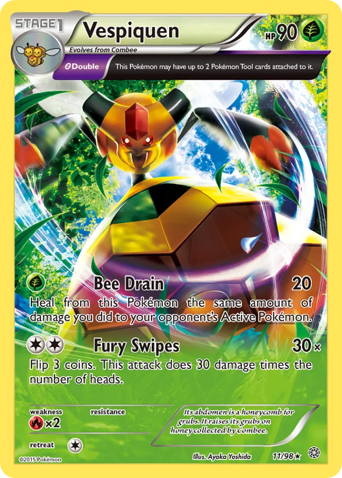 Vespiquen #11 Ancient Origins Pokemon card