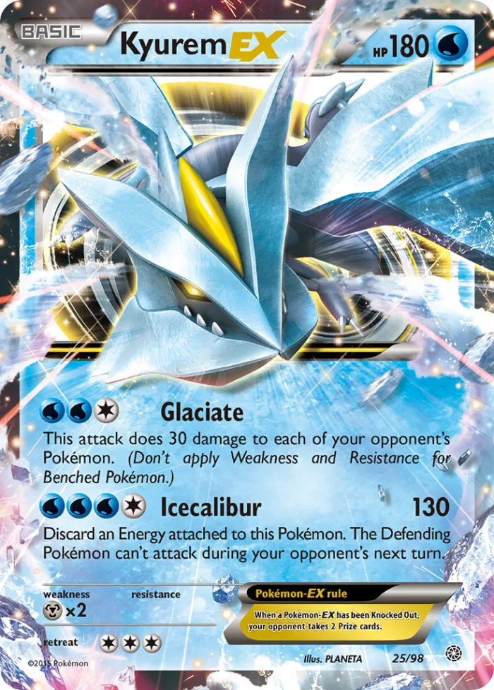 Kyurem-EX #25 Ancient Origins Pokemon card