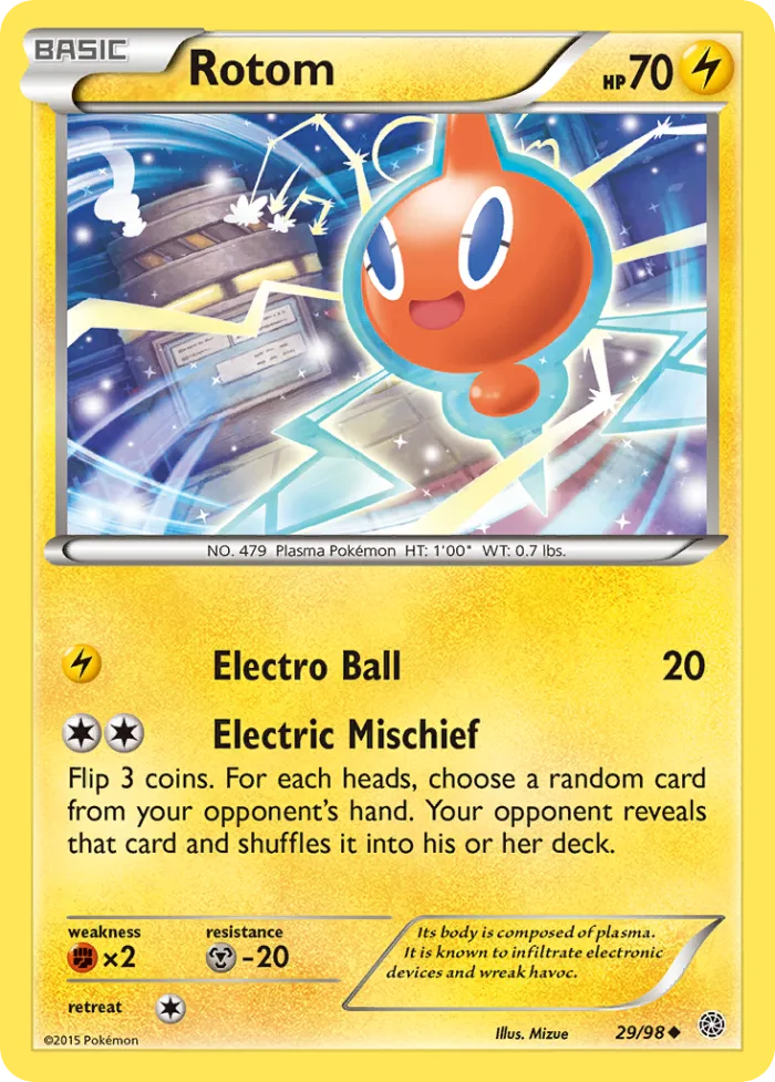 Rotom #29 Ancient Origins Pokemon card