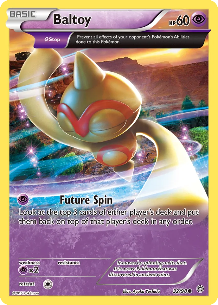 Baltoy #32 Ancient Origins Pokemon card