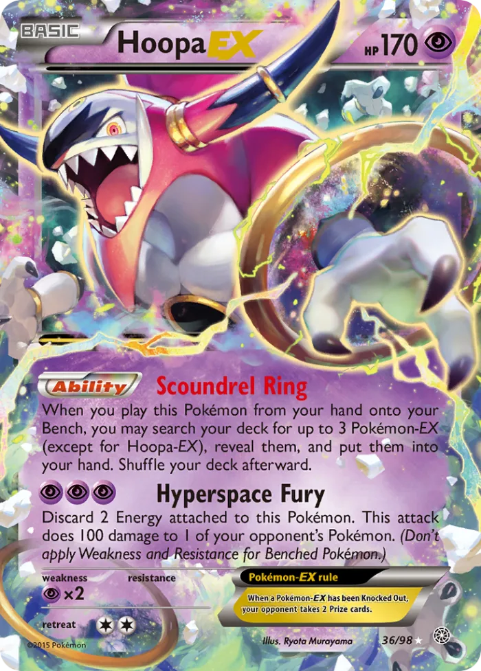 Hoopa-EX #36 Ancient Origins Pokemon card