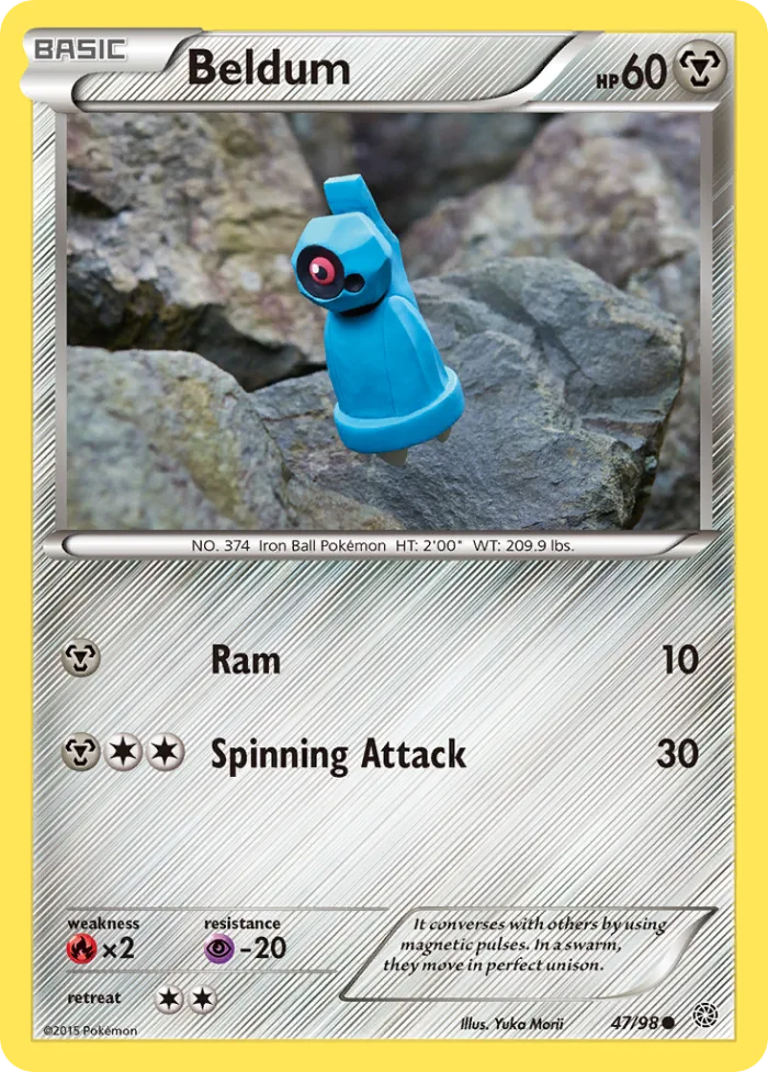 Beldum #47 Ancient Origins Pokemon card