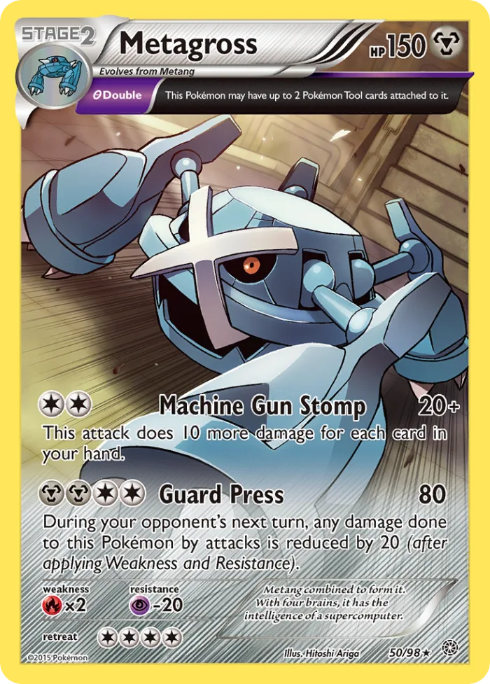 Metagross #50 Ancient Origins Pokemon card