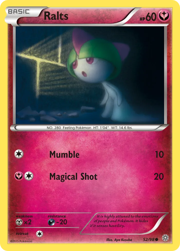 Ralts #52 Ancient Origins Pokemon card