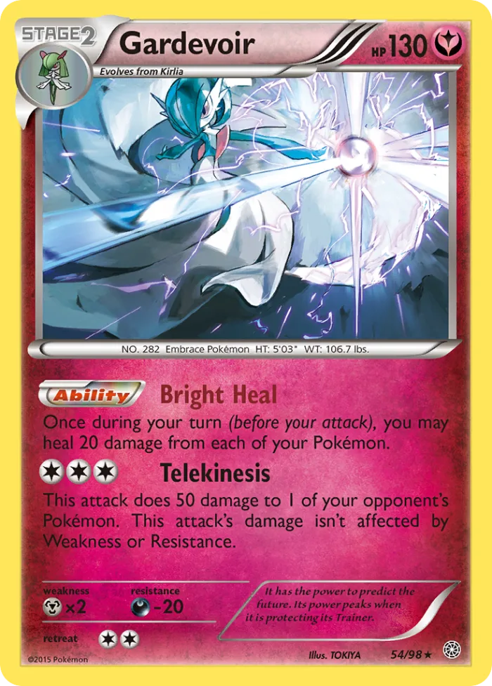 Gardevoir #54 Ancient Origins Pokemon card