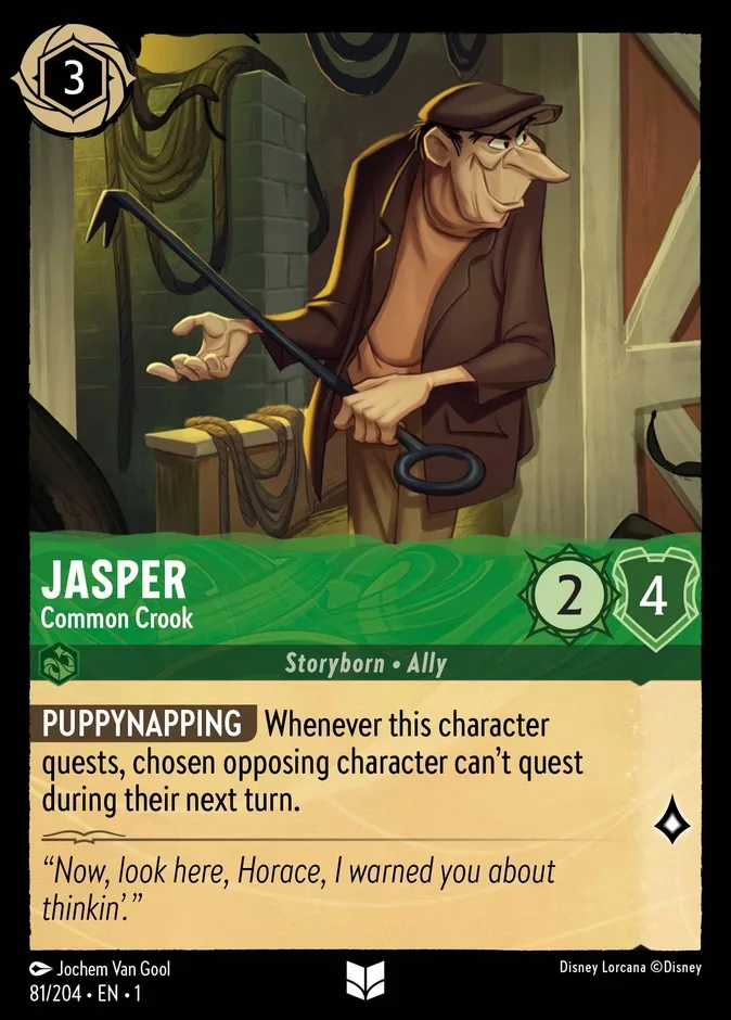 Jasper #81 The First Chapter Disney Lorcana card
