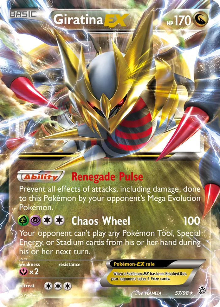 Giratina-EX #57 Ancient Origins Pokemon card