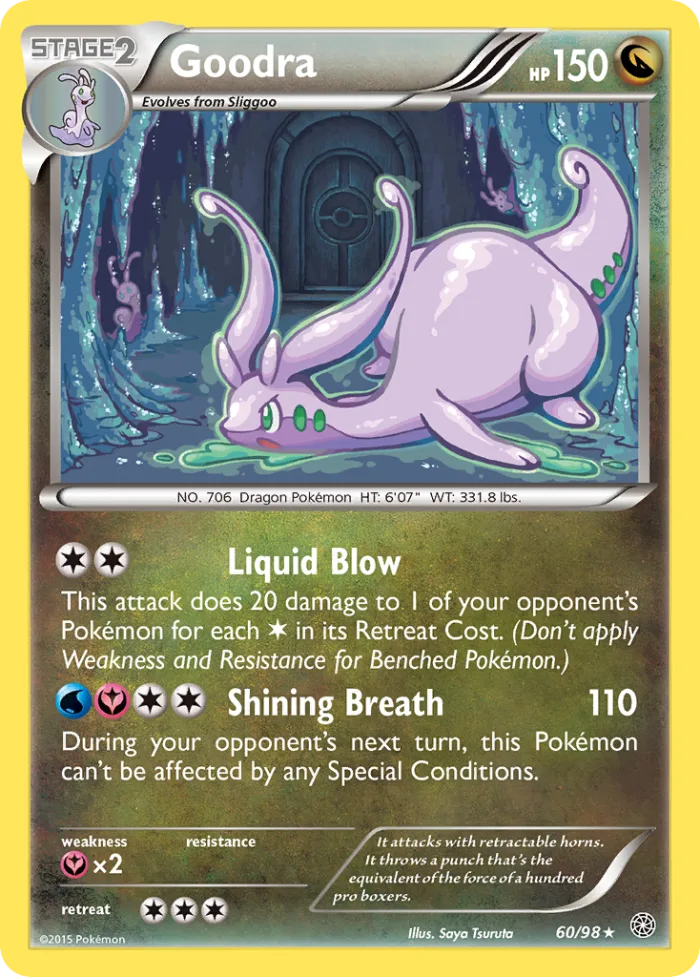 Goodra #60 Ancient Origins Pokemon card