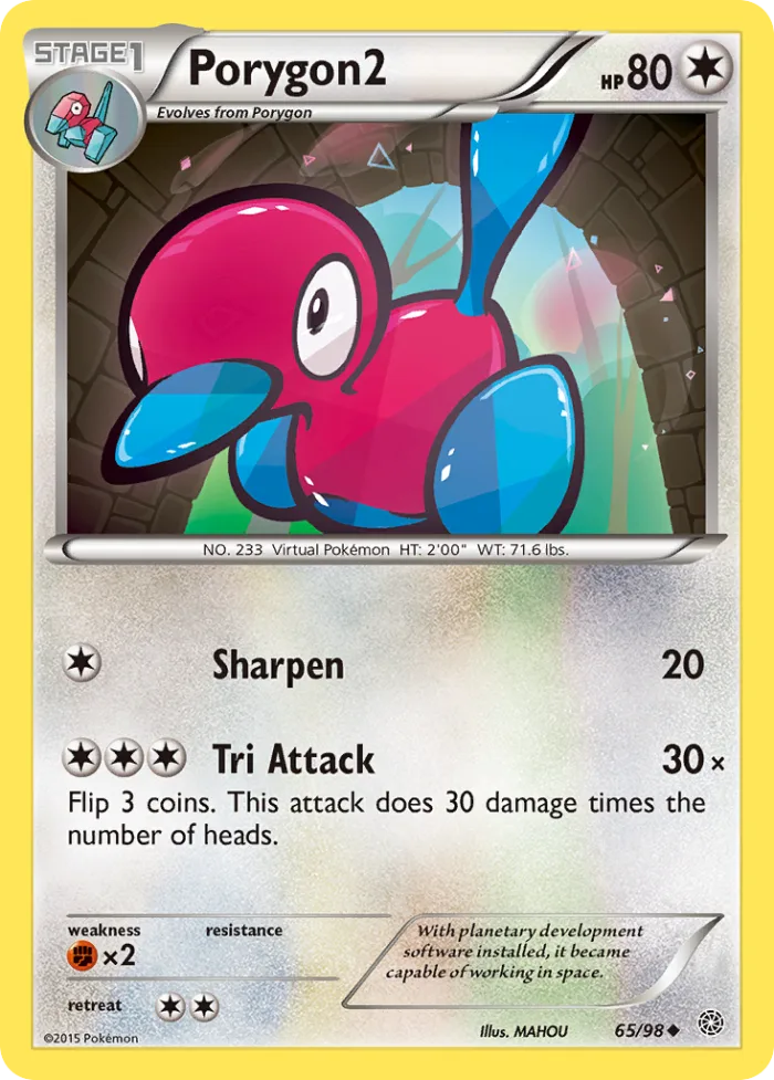 Porygon2 #65 Ancient Origins Pokemon card