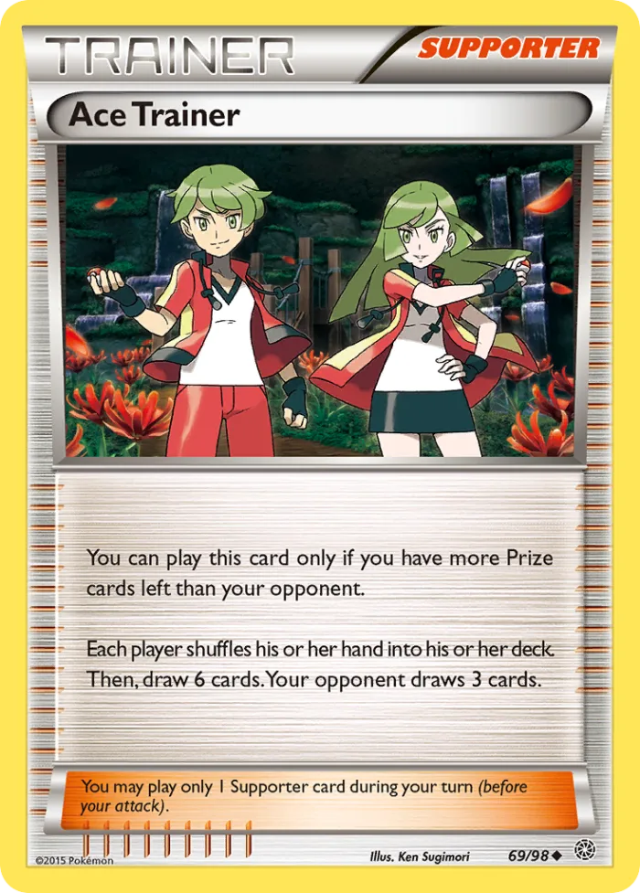 Ace Trainer #69 Ancient Origins Pokemon card