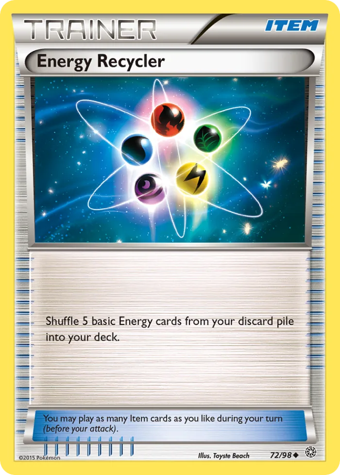 Energy Recycler #72 Ancient Origins Pokemon card