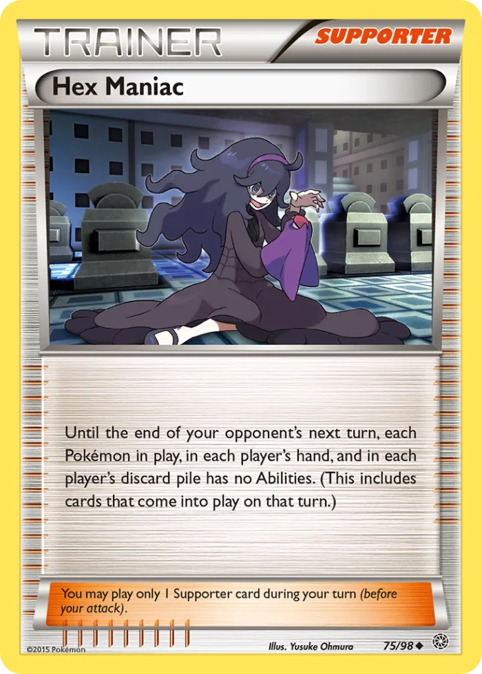 Hex Maniac #75 Ancient Origins Pokemon card