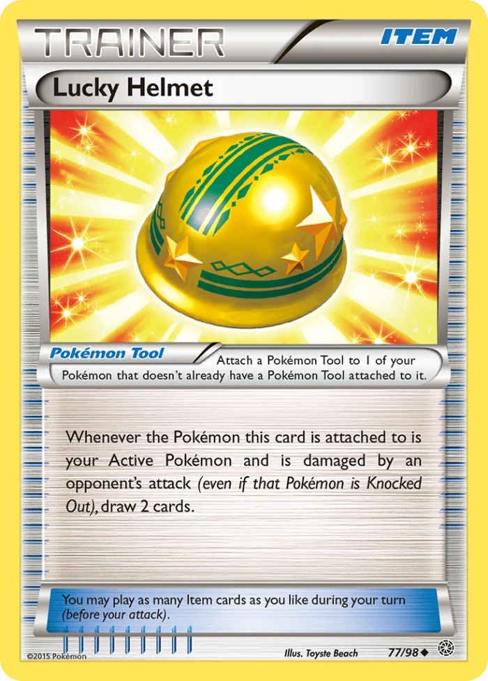 Lucky Helmet #77 Ancient Origins Pokemon card