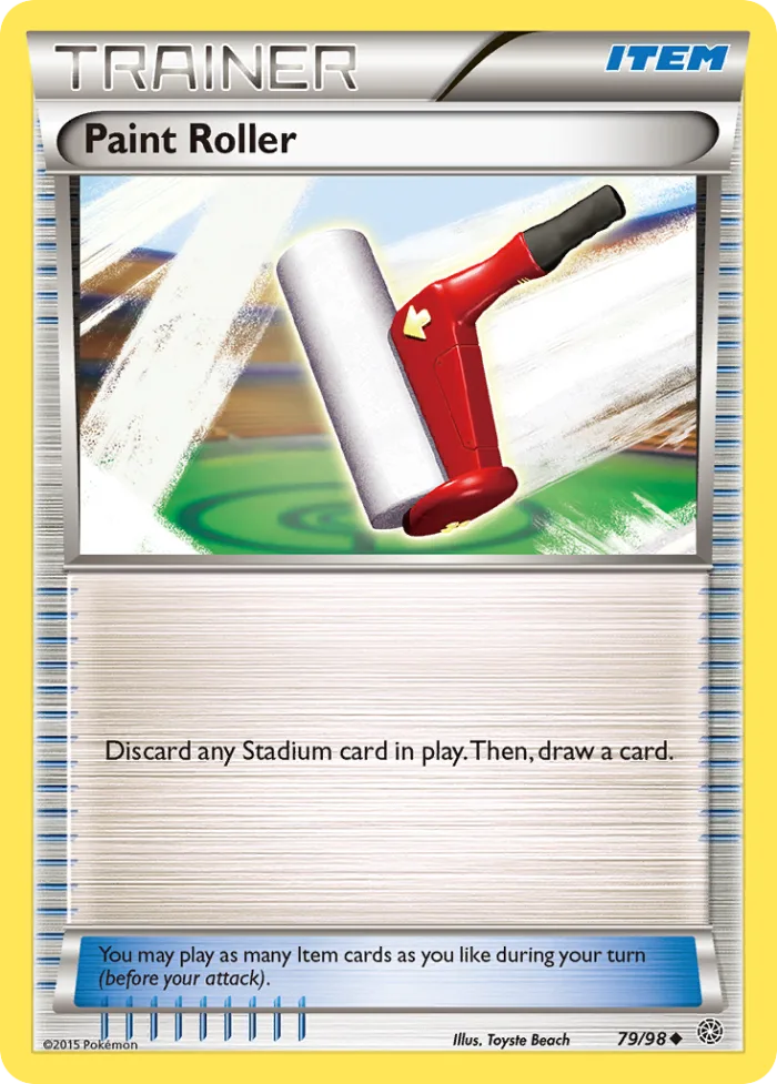 Paint Roller #79 Ancient Origins Pokemon card