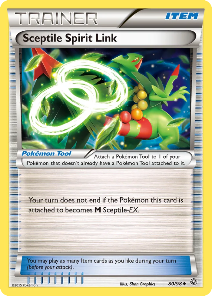 Sceptile Spirit Link #80 Ancient Origins Pokemon card