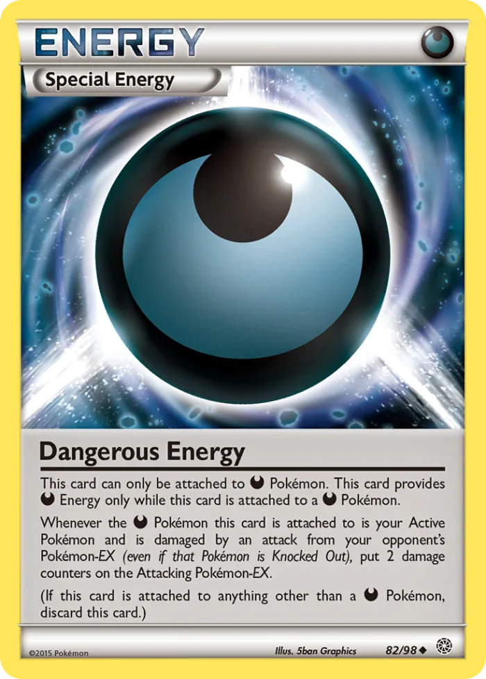Dangerous Energy #82 Ancient Origins Pokemon card