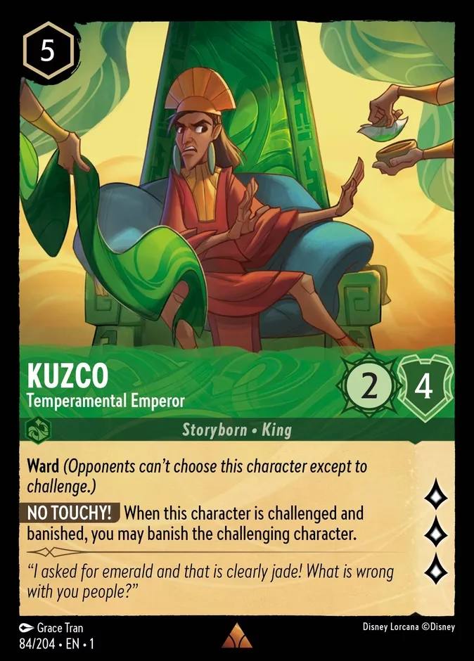 Kuzco #84 The First Chapter Disney Lorcana card