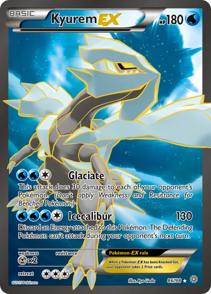Kyurem-EX #86 Ancient Origins Pokemon card