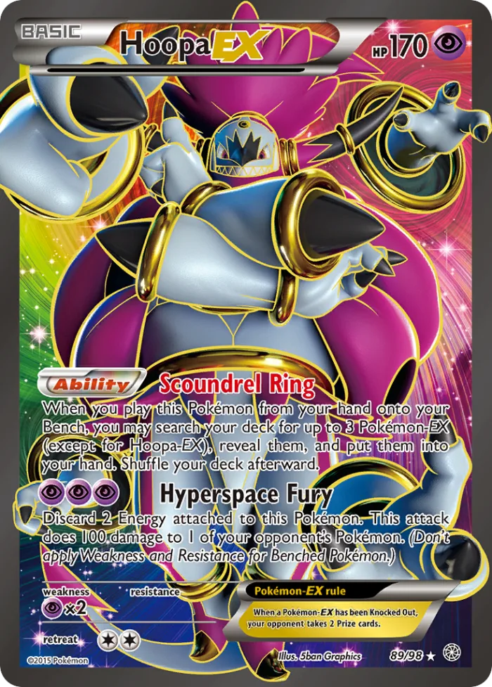 Hoopa-EX #89 Ancient Origins Pokemon card