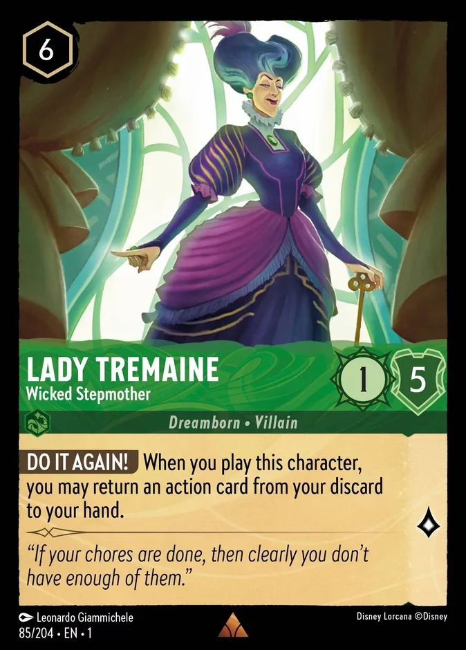 Lady Tremaine #85 The First Chapter Disney Lorcana card
