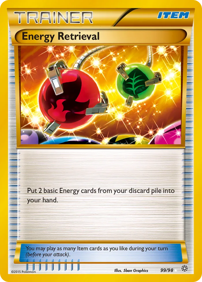 Energy Retrieval #99 Ancient Origins Pokemon card