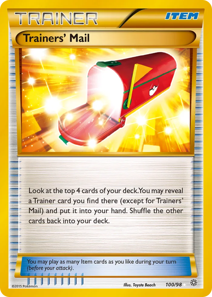 Trainers' Mail #100 Ancient Origins Pokemon card