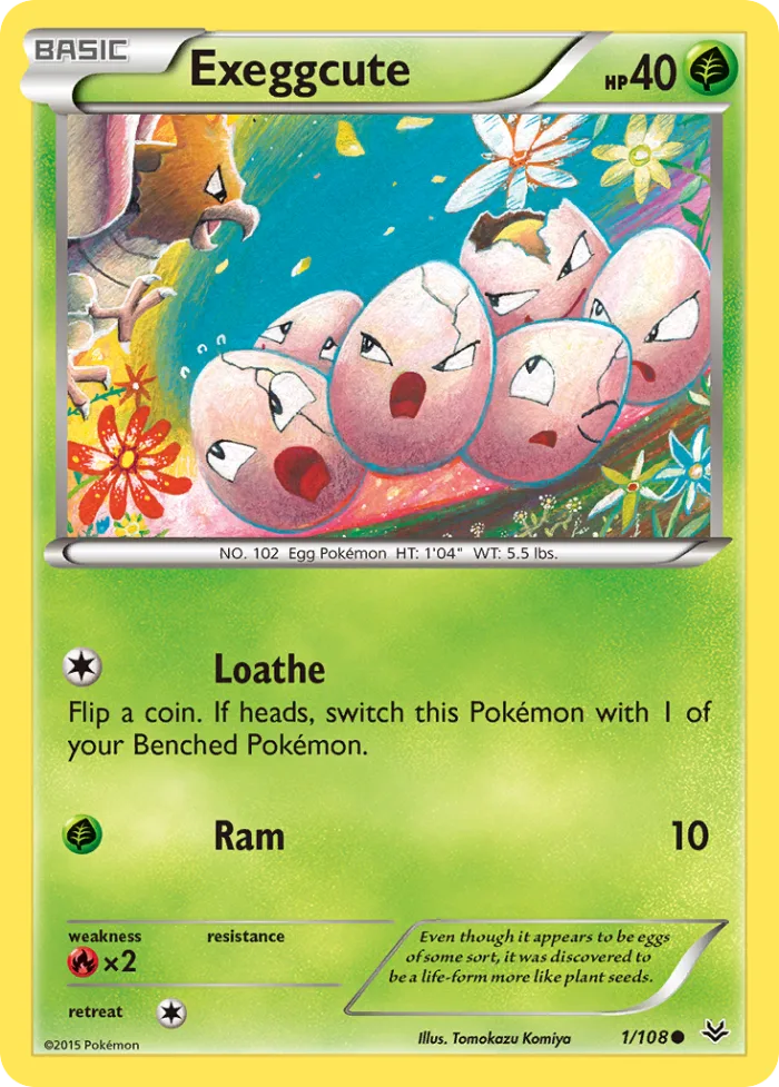 Exeggcute #1 Roaring Skies Pokemon card