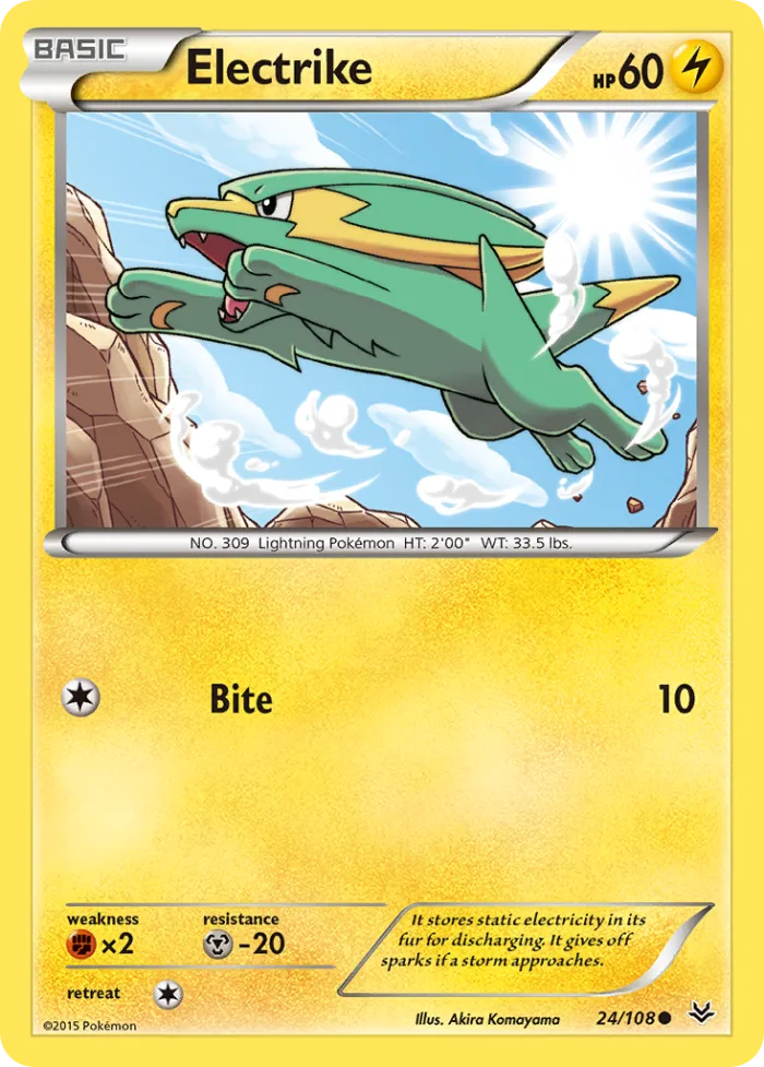 Electrike #24 Roaring Skies Pokemon card