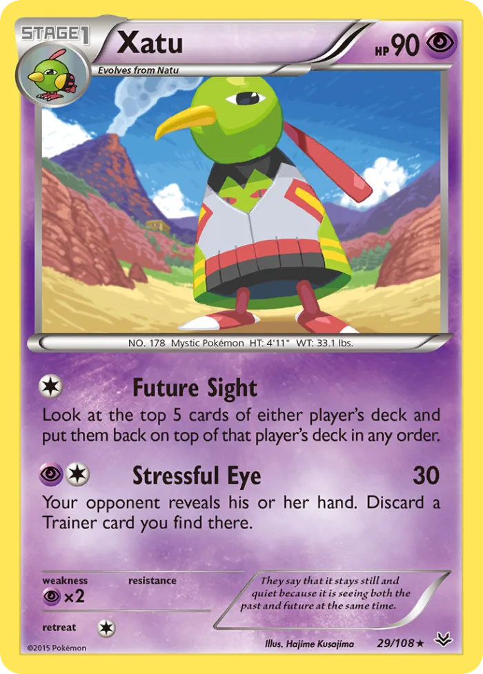 Xatu #29 Roaring Skies Pokemon card